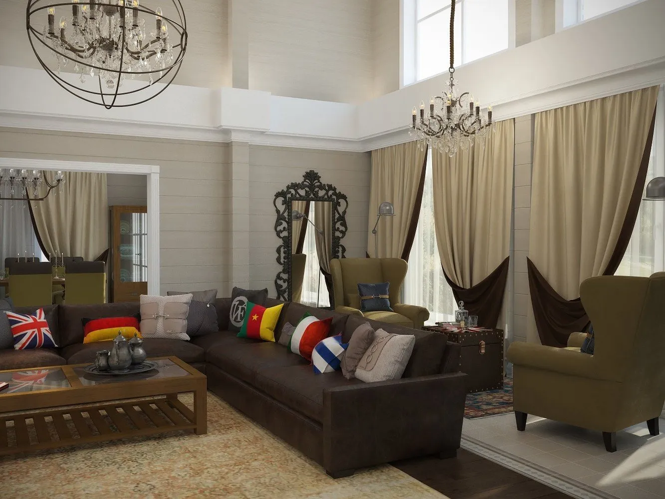 照片：普罗旺斯和乡村风格客厅，经典，房屋，技巧，农舍，Oxana Evdokimova，MM-2 – 我们网站上的照片