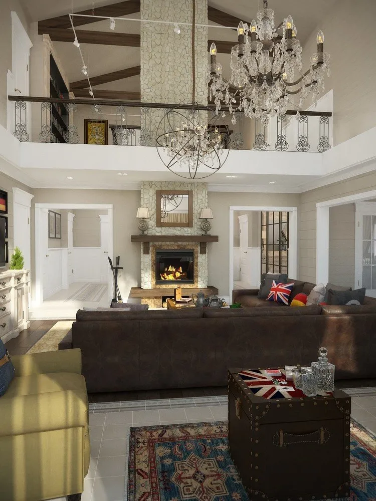 照片：普罗旺斯和乡村风格客厅，经典，房屋，技巧，农舍，Oxana Evdokimova，MM-2 – 我们网站上的照片