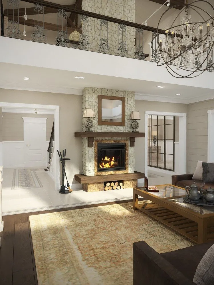 照片：普罗旺斯和乡村风格客厅，经典，房屋，技巧，农舍，Oxana Evdokimova，MM-2 – 我们网站上的照片