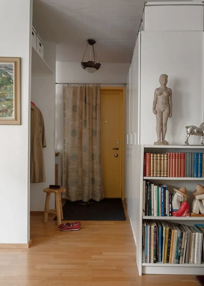 图片:普罗旺斯与乡村风格走廊,北欧、现代、折中主义,室内装饰,公寓,白色,红色,绿色,2室,40-60平米 – 网站图片