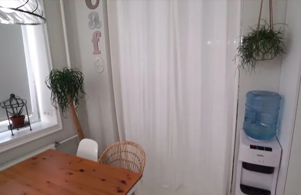 照片：北欧风格厨房和餐厅，客厅，儿童房，公寓，平面图，小户型技巧，创意，1室，不超过40平方米 – 网站上的照片