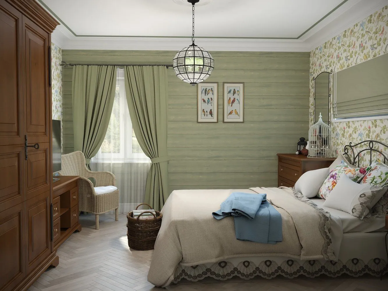 照片：卧室普罗旺斯和乡村风格，经典，房屋，技巧，农舍，Oxana Evdokimova，MM-2 – 我们网站上的照片