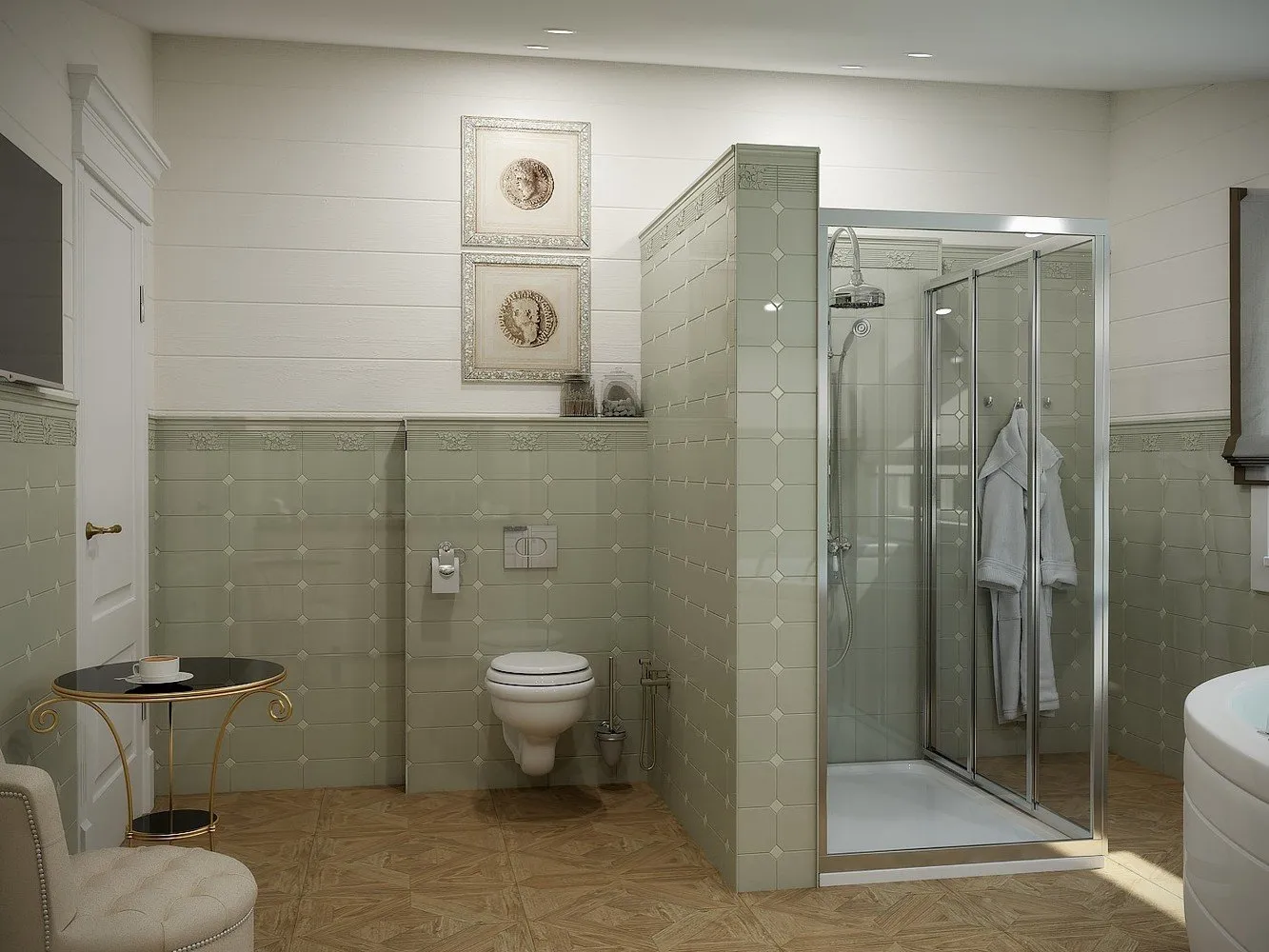 照片：经典风格浴室，房屋，技巧，农舍，Oxana Evdokimova，MM-2 – 我们网站上的照片