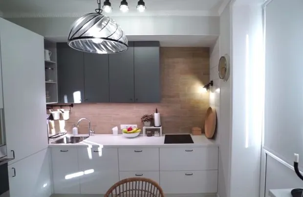 照片：北欧风格厨房和餐厅，客厅，儿童房，公寓，平面图，小户型技巧，创意，1室，不超过40平方米 – 网站上的照片