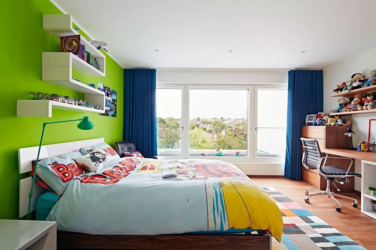 照片：现代风格儿童房，技巧 – 我们网站上的照片