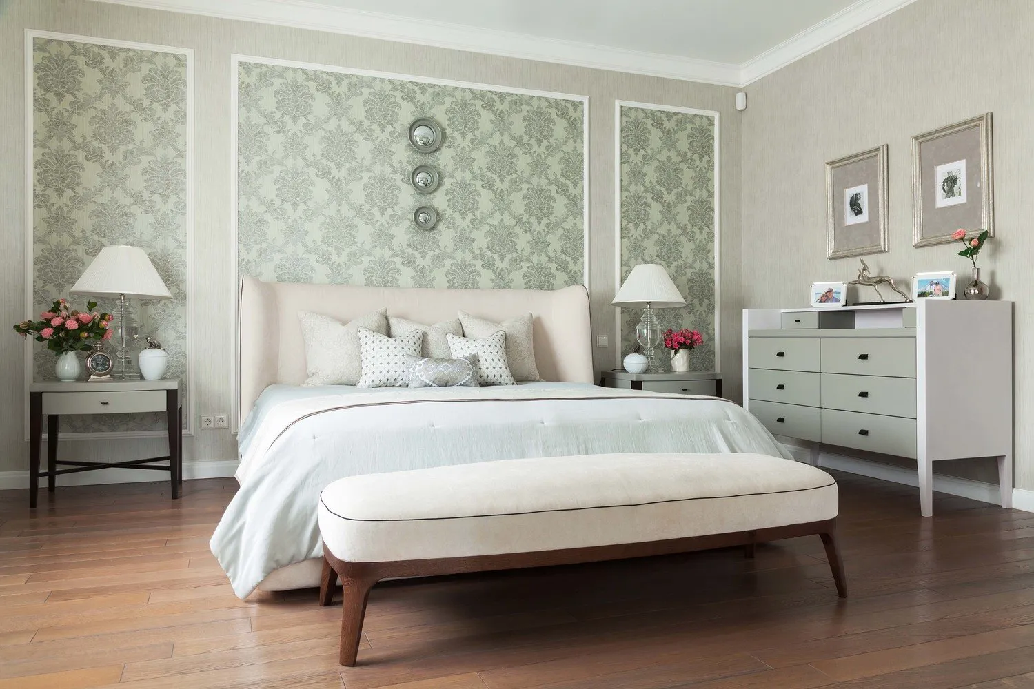 图片:经典风格卧室,折衷主义,每周项目,莫斯科,乡村和小屋,联排别墅,Natalia Tarhanova – 我们网站上的照片