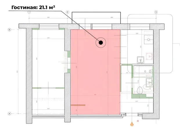 Foto: estilo , Apartamento, Reforma práctica, Edificio de paneles, 2 habitaciones, 40-60 metros – fotos en nuestro sitio web
