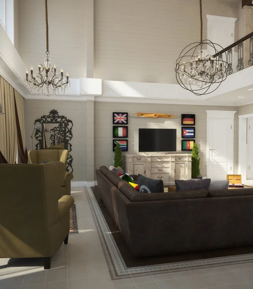 照片：普罗旺斯和乡村风格客厅，经典，房屋，技巧，农舍，Oxana Evdokimova，MM-2 – 我们网站上的照片