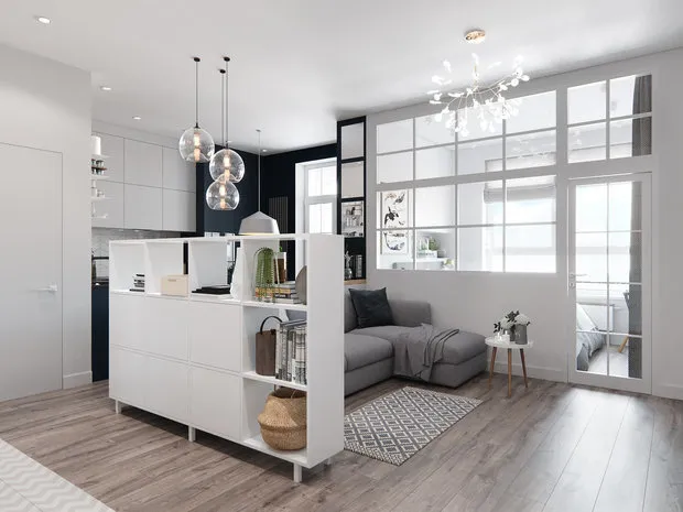 照片：现代风格客厅，实践中的装修，OBI，我们在网站上的照片