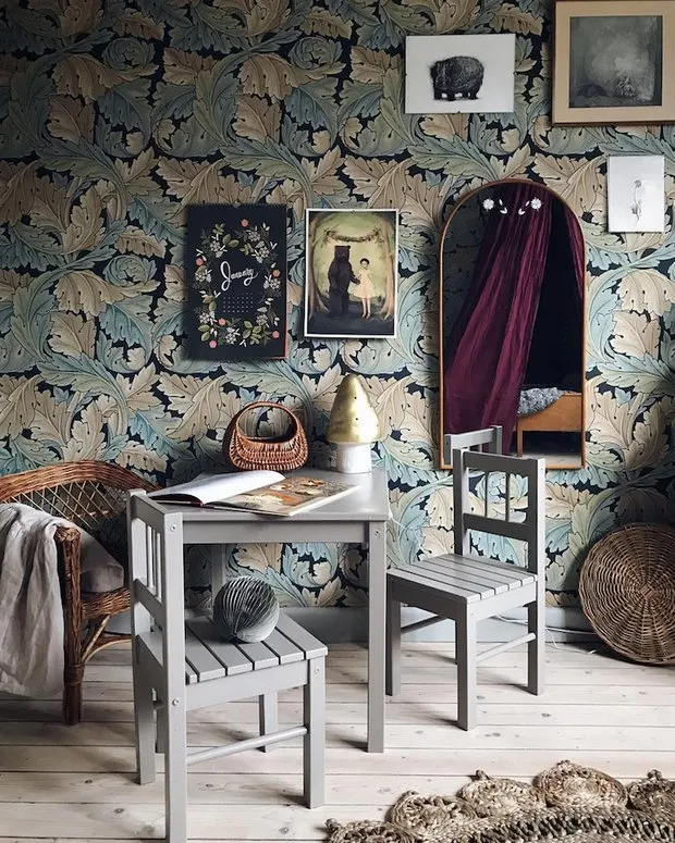 照片:普罗旺斯与乡村风格客厅,室内装饰,房屋,瑞典,哥德堡,威廉·莫里斯 – 我们网站上的照片