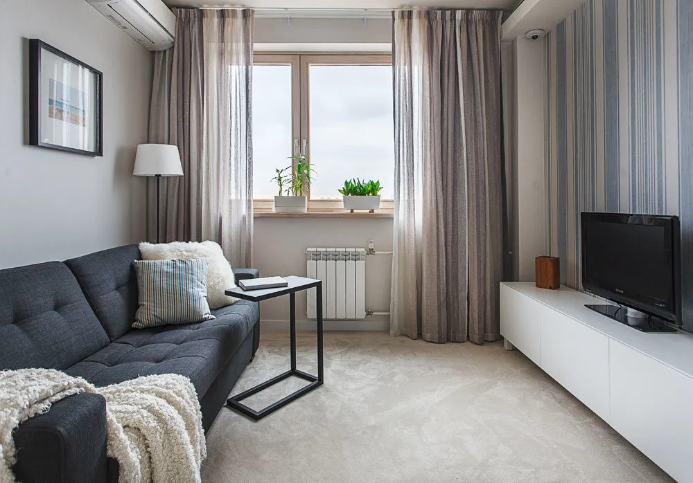 照片：现代风格客厅，技巧 – 我们网站上的照片