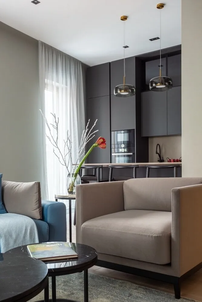 Foto: estilo moderno, Apartamento, Minimalismo, Proyecto de la semana, Moscú, 2 habitaciones, 60-90 m², Ekateryna Zagorodnaya – foto en nuestro sitio web