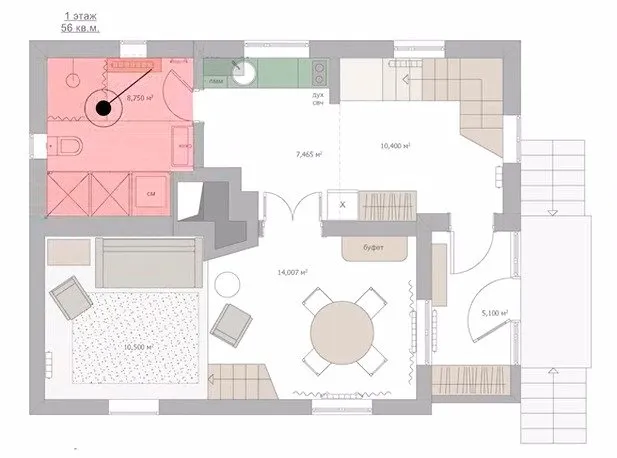 Photo: Style, House, Renovation, Dacha, Moscow, House and Dacha, 4 or More, Over 90 Square Meters, Renovation in Old House – Photos on Our Website