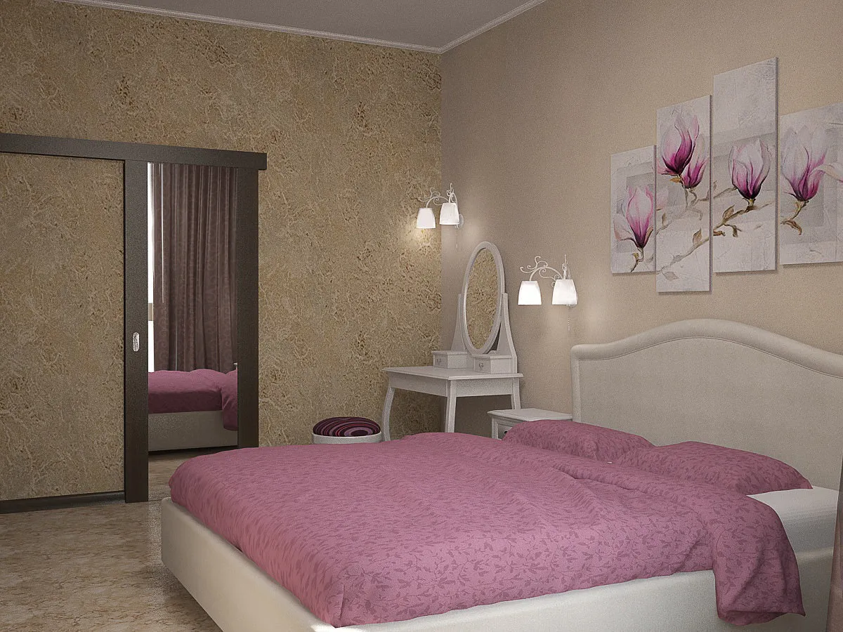 照片：现代风格卧室，技巧 – 我们网站上的照片