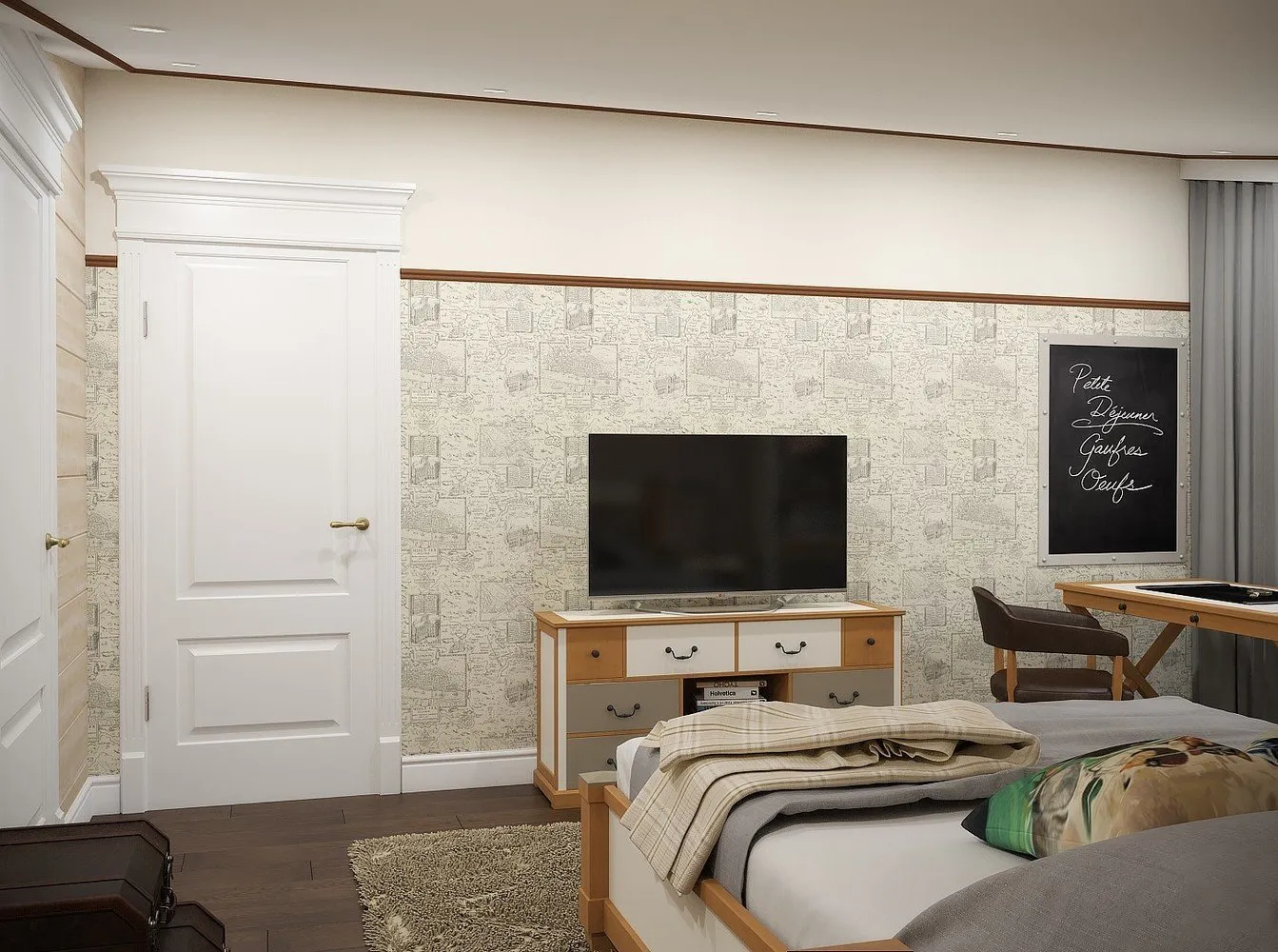 照片：卧室普罗旺斯和乡村风格，经典，房屋，技巧，农舍，Oxana Evdokimova，MM-2 – 我们网站上的照片