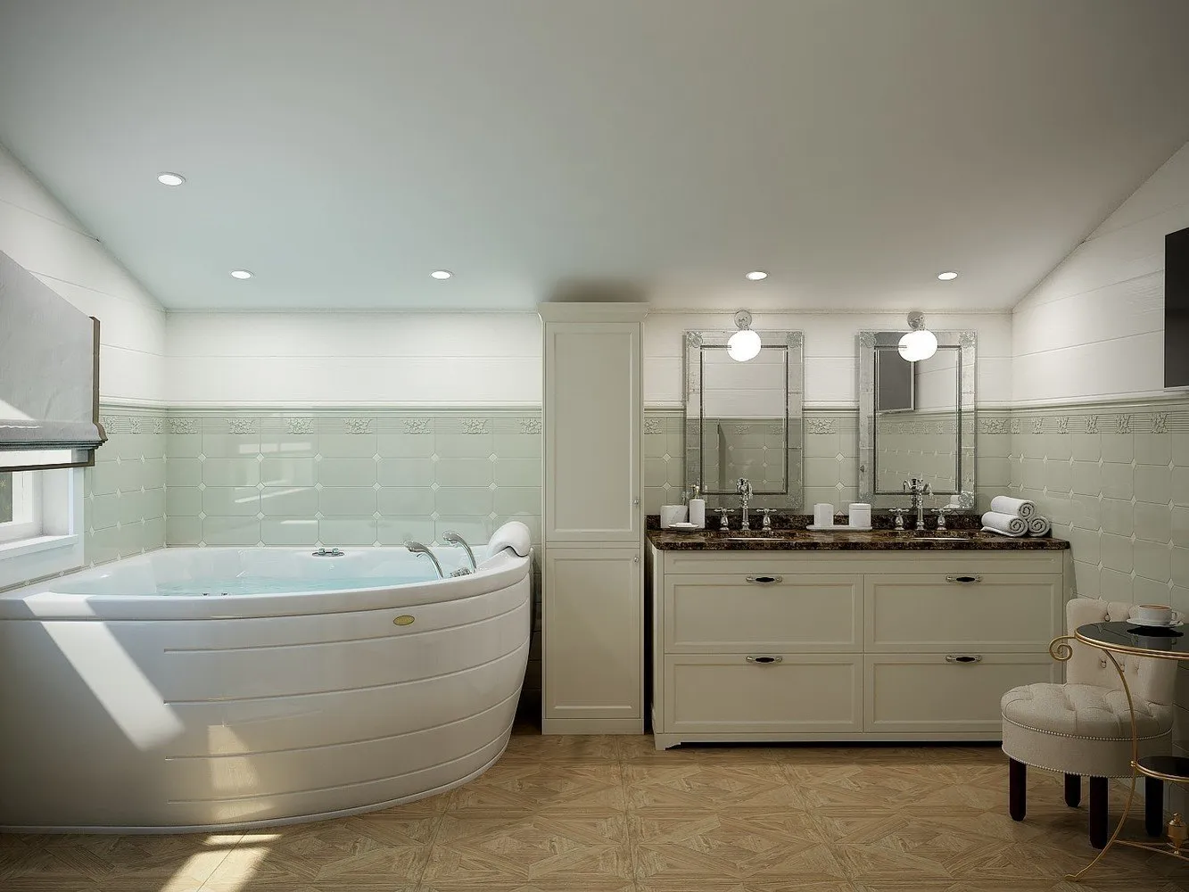 照片：经典风格浴室，房屋，技巧，农舍，Oxana Evdokimova，MM-2 – 我们网站上的照片