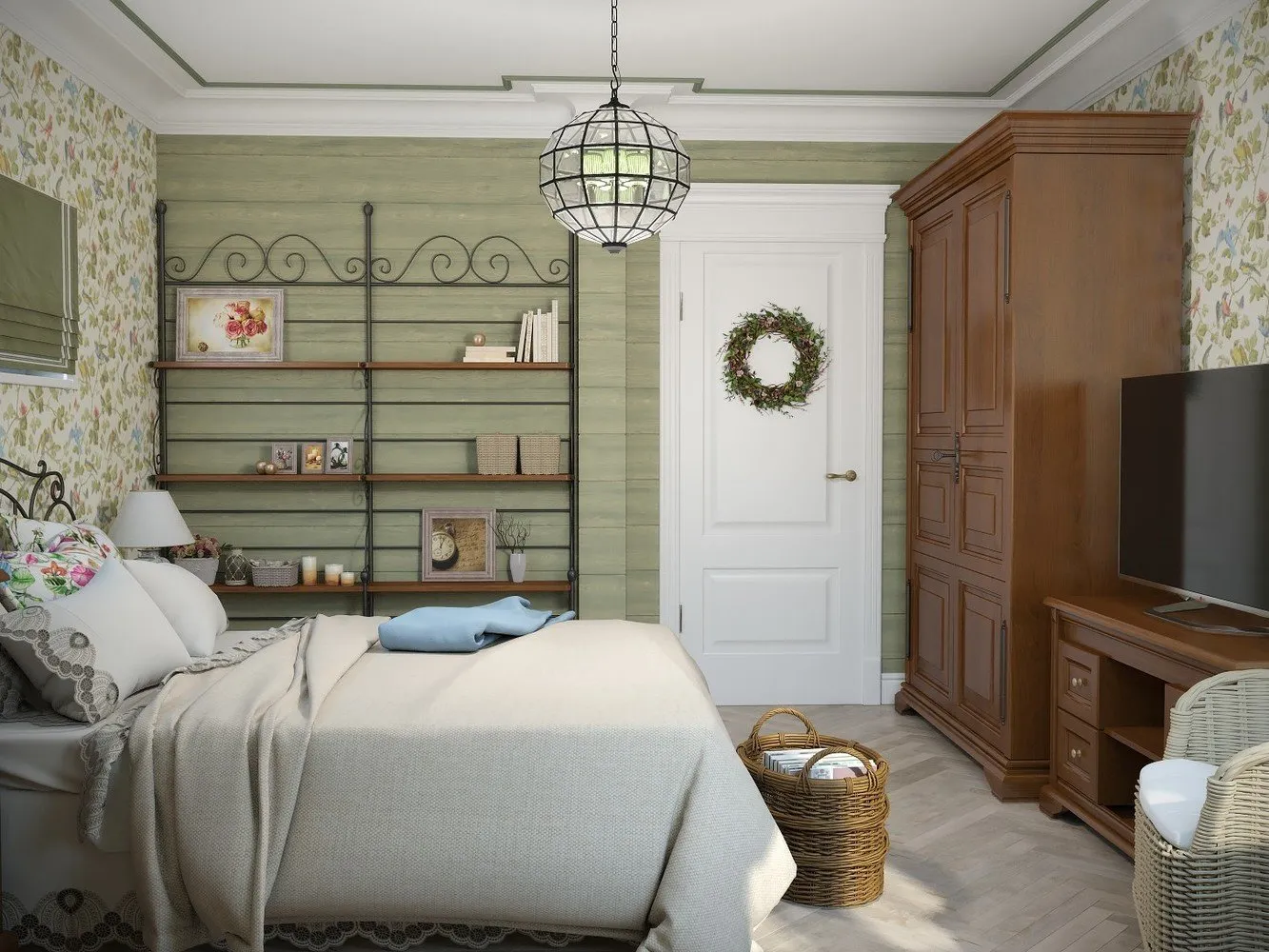 照片：卧室普罗旺斯和乡村风格，经典，房屋，技巧，农舍，Oxana Evdokimova，MM-2 – 我们网站上的照片