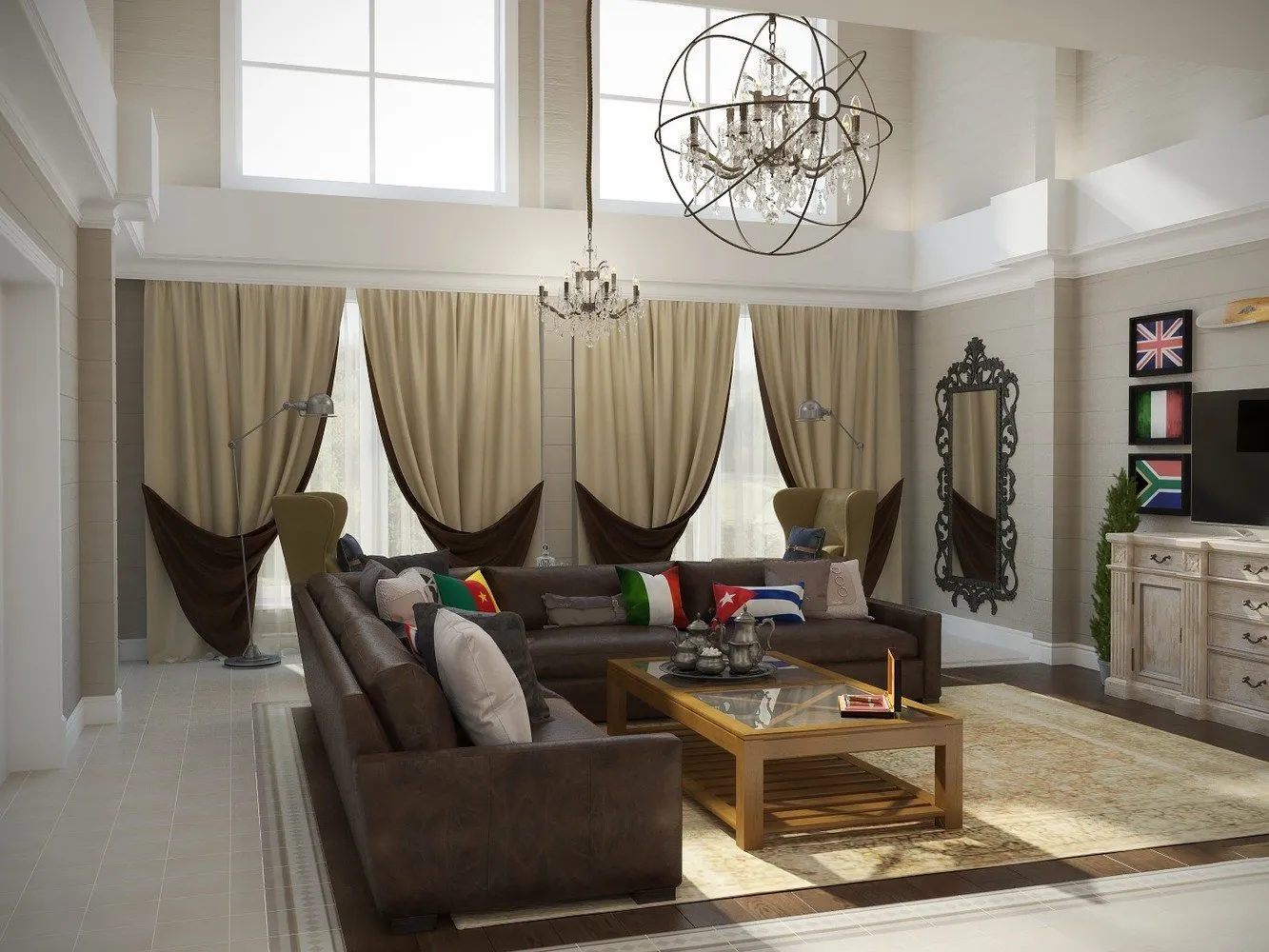 照片：普罗旺斯和乡村风格客厅，经典，房屋，技巧，农舍，Oxana Evdokimova，MM-2 – 我们网站上的照片