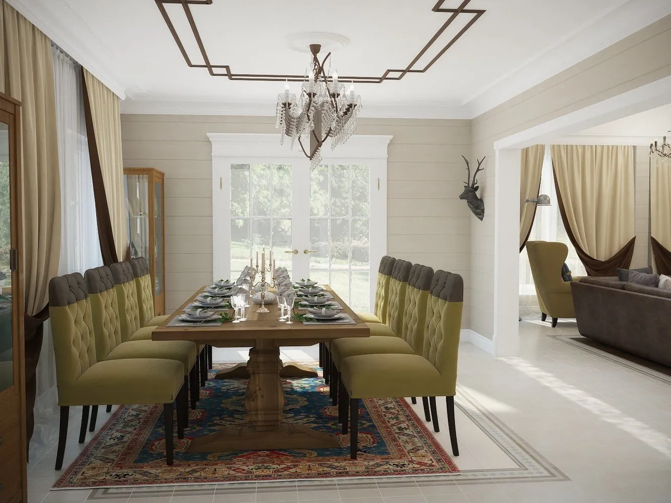 照片：厨房和餐厅普罗旺斯和乡村风格，经典，房屋，技巧，农舍，Oxana Evdokimova，MM-2 – 我们网站上的照片