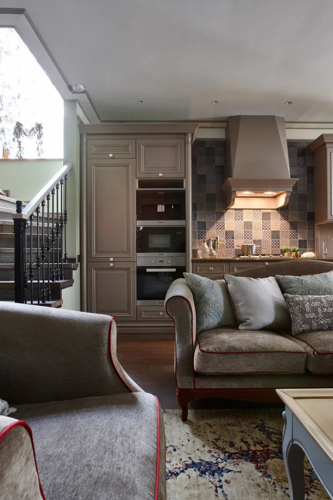 照片:古典风格厨房和餐厅,客厅,技巧——我们网站上的照片