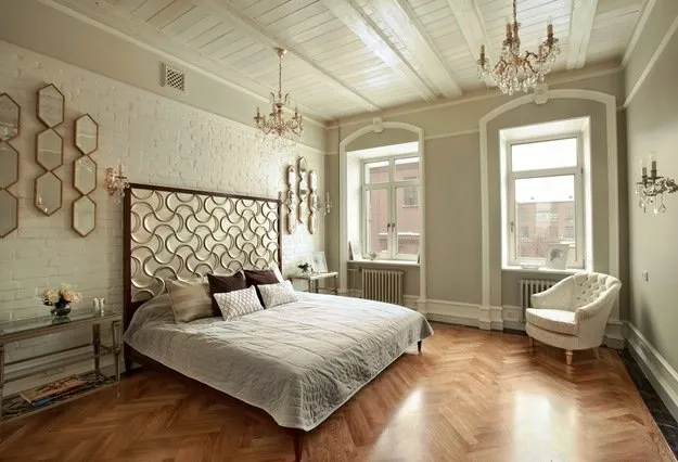 图片:经典风格卧室,现代,折衷主义,技巧,Anastasia Kasparyan,Julia Solovyova,白色内饰,Ksenia Pedorenko – 我们网站上的照片