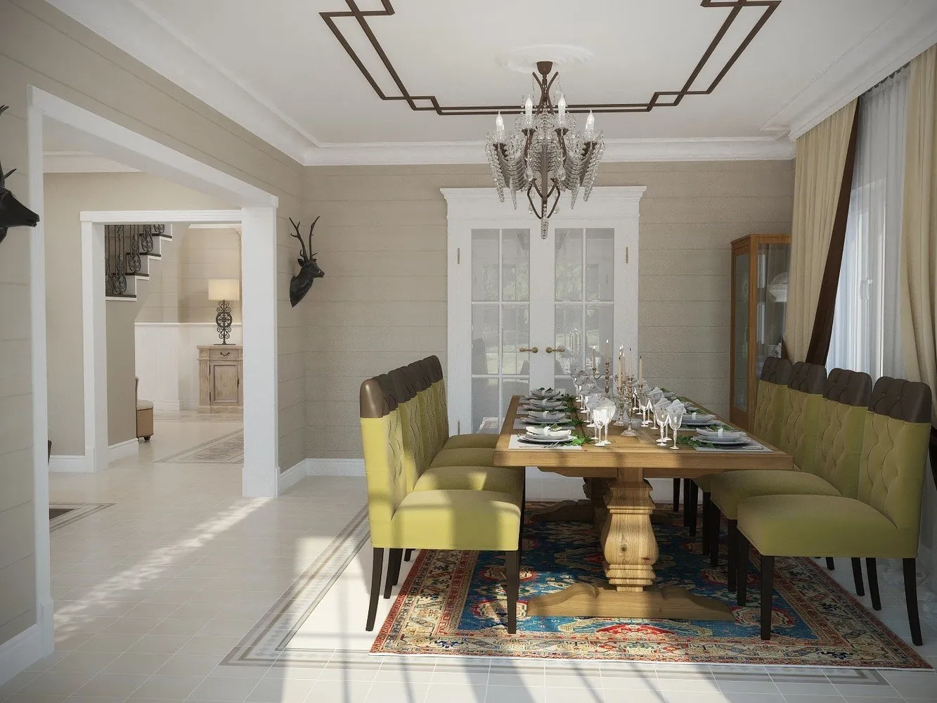 照片：厨房和餐厅普罗旺斯和乡村风格，经典，房屋，技巧，农舍，Oxana Evdokimova，MM-2 – 我们网站上的照片