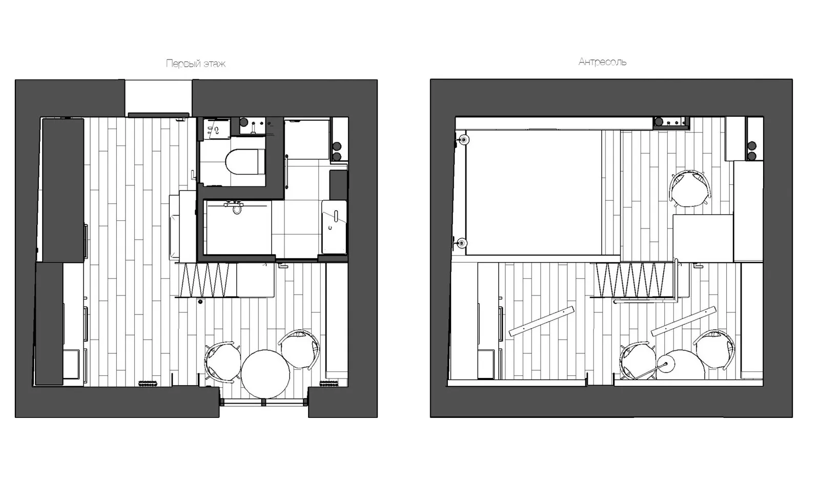 Foto: estilo Loft, Apartamento pequeño, Apartamento, Estudio, Proyecto del día, Victoria Malysheva, menos de 40 metros cuadrados - fotos en nuestro sitio web