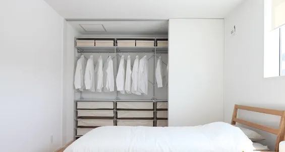 Фотография: Спальня в стиле Минимализм, Гардеробная, Советы – фото на нашем сайте