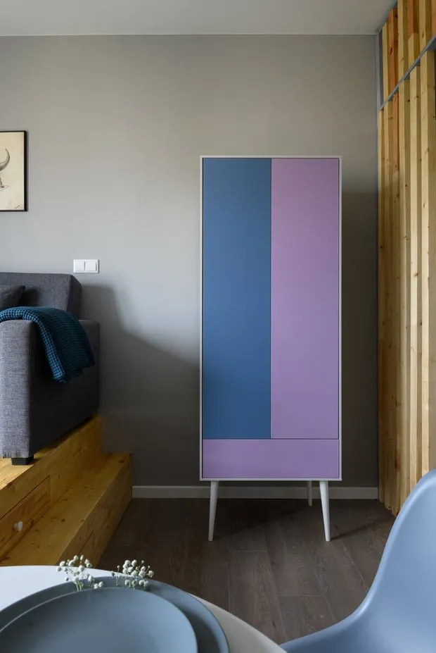 Foto: Cocina y comedor en estilo Moderno, Apartamento de pequeño tamaño – foto en nuestro sitio web