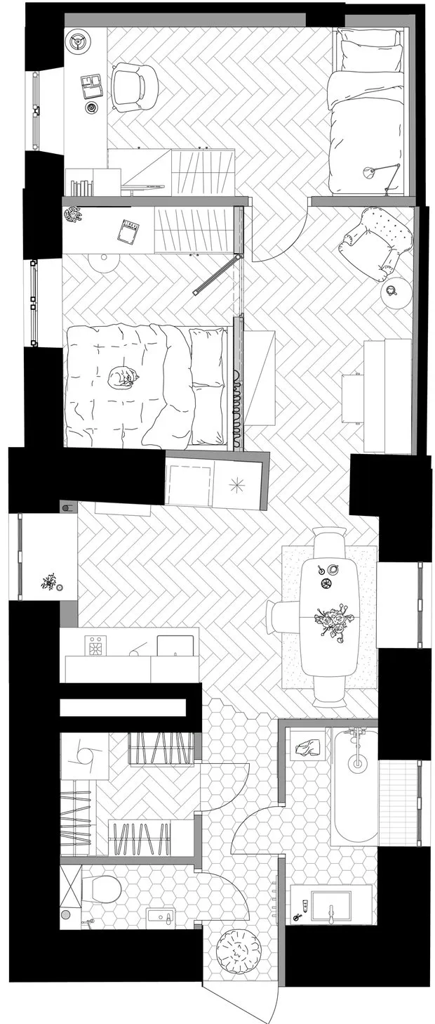 Foto: estilo minimalista, apartamento pequeño - fotos en nuestro sitio web