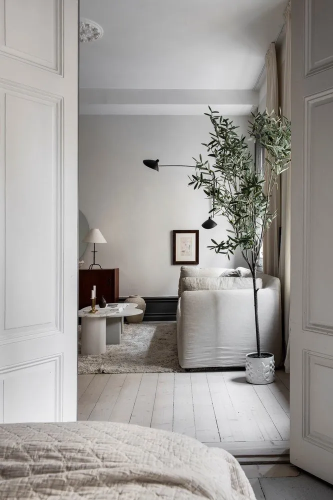 照片:斯堪的纳维亚风格客厅,室内装饰,极简主义,2室,40-60平方米 – 网站上的照片