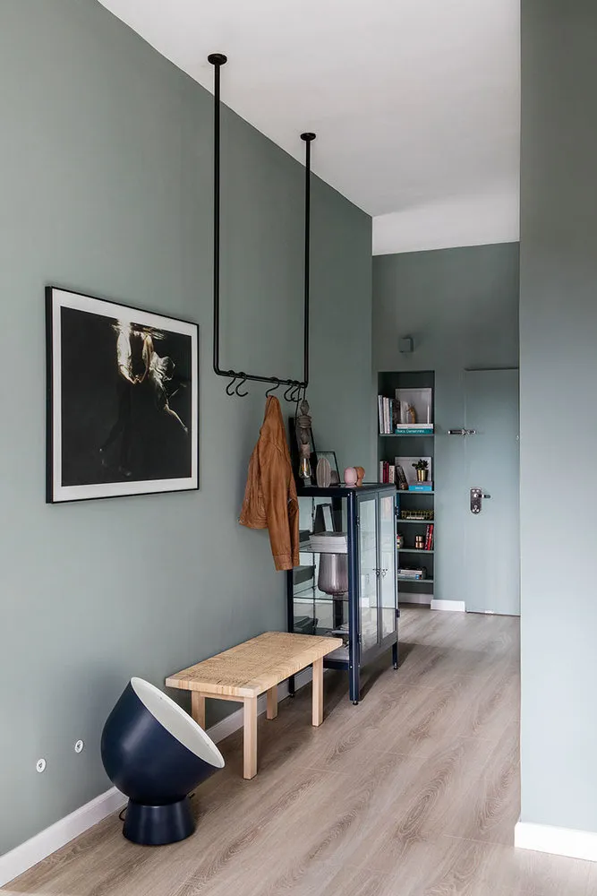 图片:北欧入口,室内装饰,公寓,绿色,粉色,3室,60-90平方米 – 我们网站上的照片