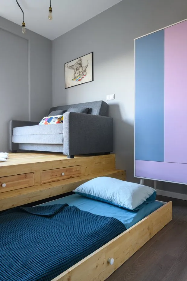 Foto: Cocina y comedor en estilo Moderno, Apartamento de pequeño tamaño – foto en nuestro sitio web