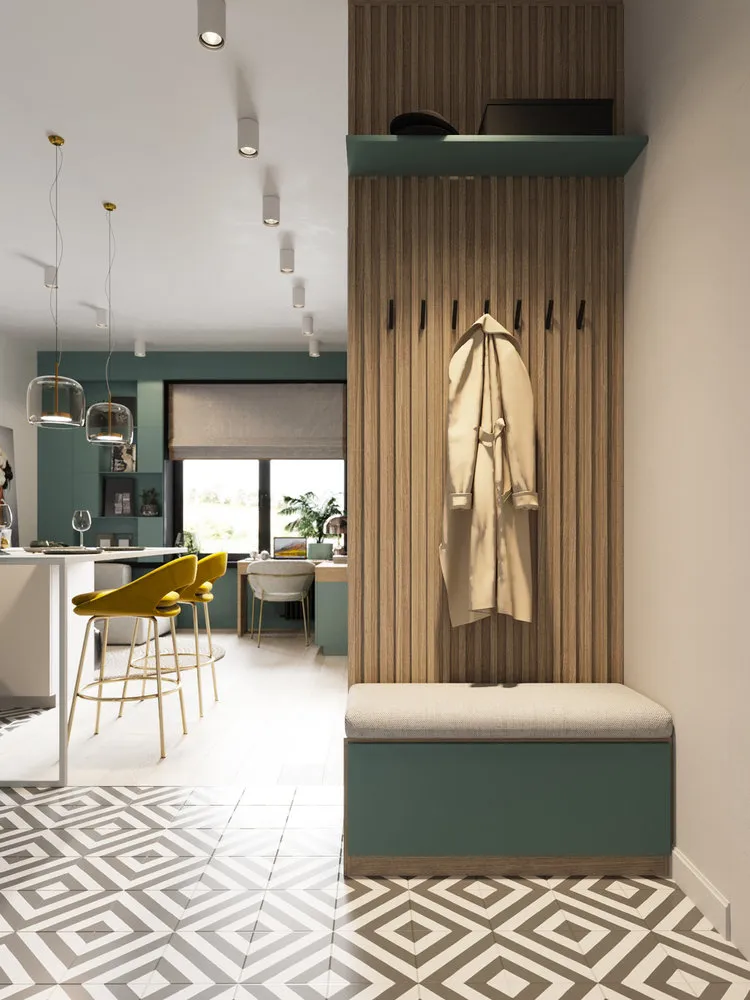 照片：现代风格公寓入口大厅，改造，莫斯科，1室，40-60平方米，亚娜·格列霍娃 – 我们网站上的照片