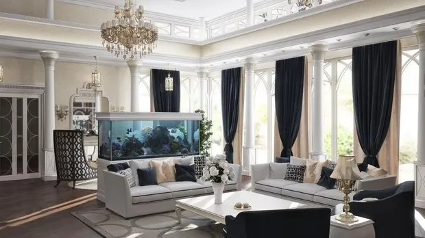 照片：古典风格客厅，技巧 – 我们网站上的照片