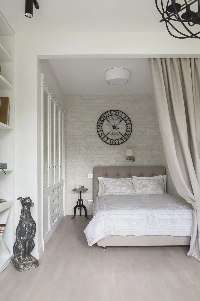 照片:北欧卧室、室内装饰、公寓、技巧、Daria Nazarenko、Maria Dadiani、Artemiy Saranin、Enjoy Home工作室、Olga Syruk – 我们的网站上的照片