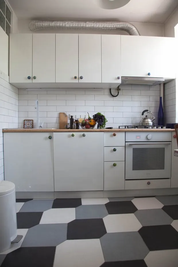 Foto: estilo escandinavo, Remodelación en práctica, Casa Хрущевка – fotos en nuestro sitio web