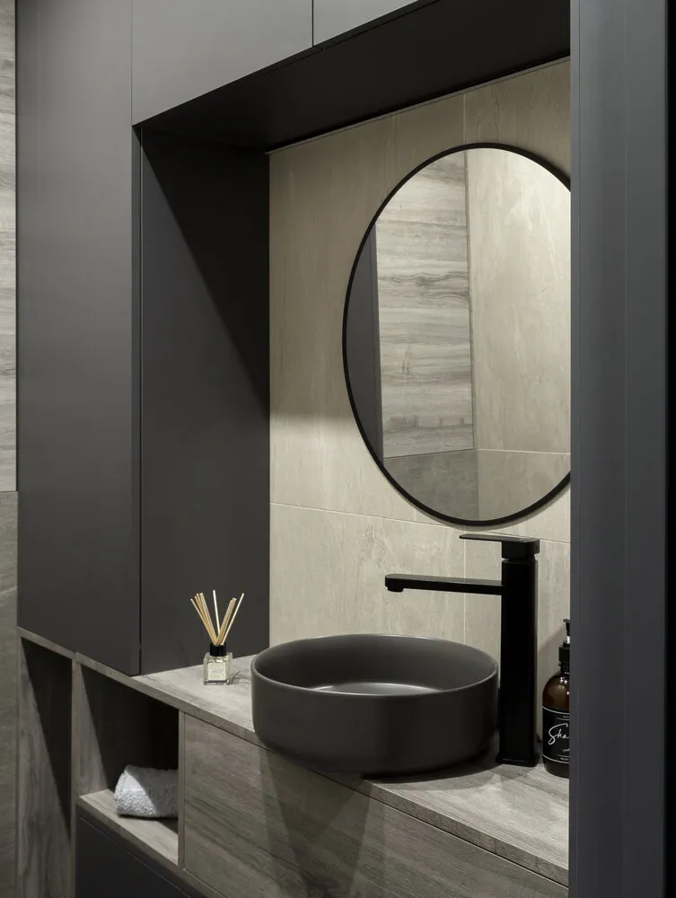 Foto: Sala de baño en estilo moderno, Apartamento, Proyecto de la semana, Minsk, Edificio monolítico, 3 habitaciones, 60-90 metros, Julia Pоздняk – foto en nuestro sitio web