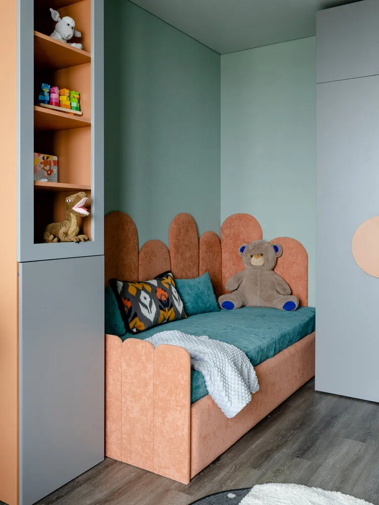 Foto: Habitación infantil en estilo moderno, Apartamento, Proyecto de la semana, Minsk, Edificio monolítico, 3 habitaciones, 60-90 metros, Julia Pоздняk – foto en nuestro sitio web