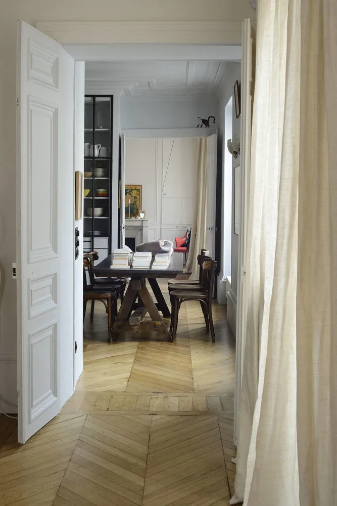 Photo: in style , Scandinavian, Modern, Apartment, White, Paris, Red, Blue, Guide, Over 90 square meters – photo on our website