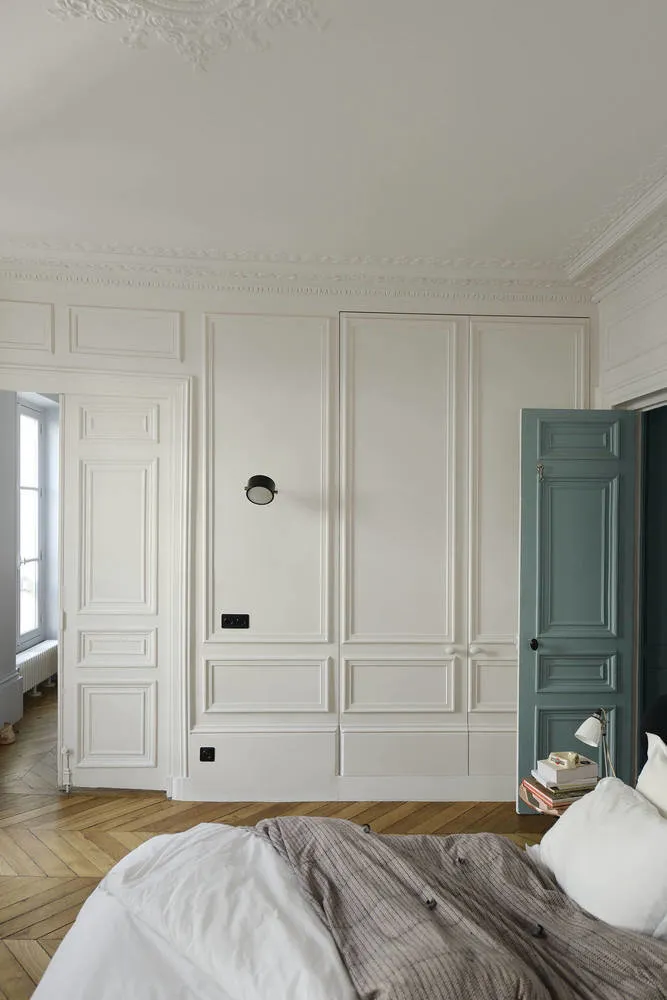 Photo: in style , Scandinavian, Modern, Apartment, White, Paris, Red, Blue, Guide, Over 90 square meters – photo on our website