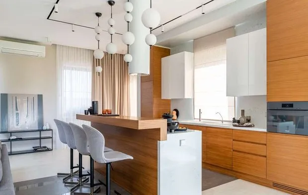 照片:厨房和餐厅在极简主义、指南中 – 我们网站上的照片