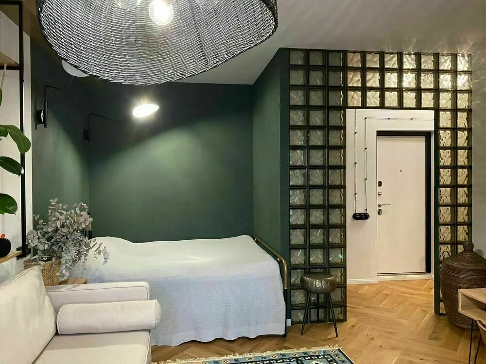 Foto: estilo, Estudio, Consejos, Хрущевка, 1 habitación, hasta 40 metros, Olga Zhiharieva – foto en nuestro sitio web