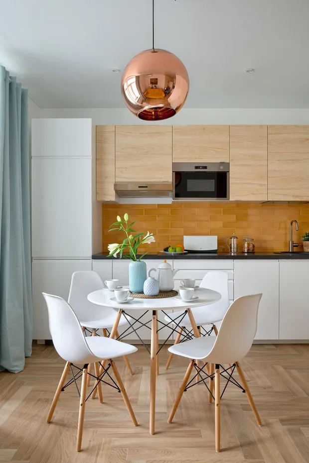 Foto: Cocina y comedor en estilo moderno, minimalismo, consejos, #cómoahorrar – foto en nuestro sitio web