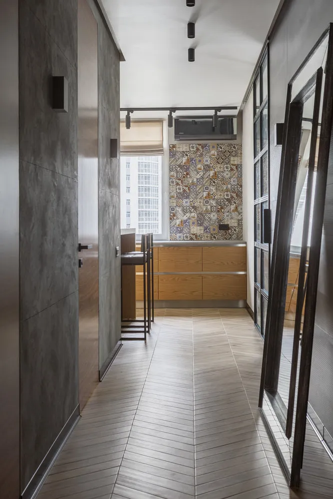 照片:loft风格入口、客厅、卧室、室内装饰、公寓、工作室,面积40-60平方米,玛丽亚·波琳斯卡娅 – 我们网站上的照片