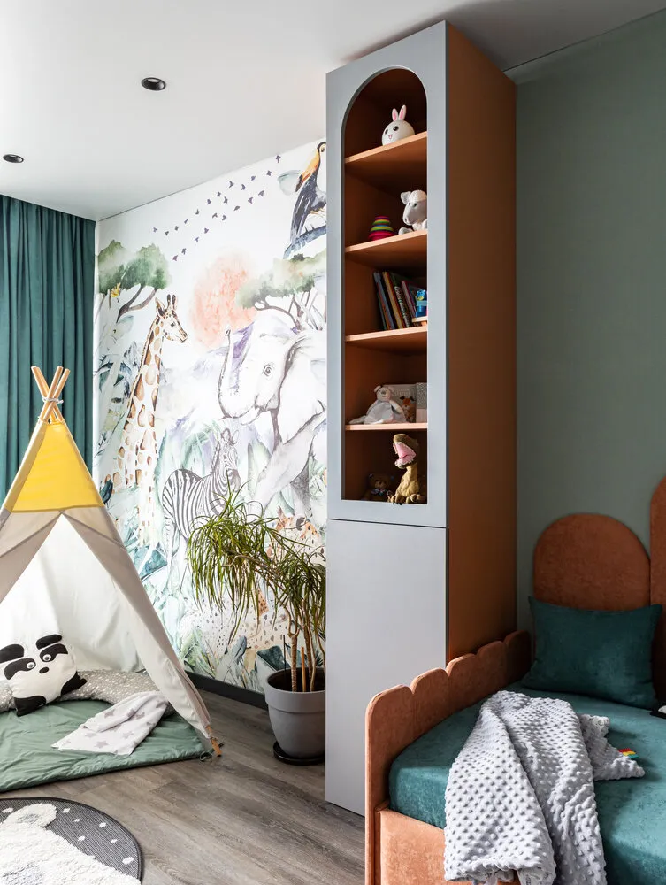 Foto: Habitación infantil en estilo moderno, Apartamento, Proyecto de la semana, Minsk, Edificio monolítico, 3 habitaciones, 60-90 metros, Julia Pоздняk – foto en nuestro sitio web