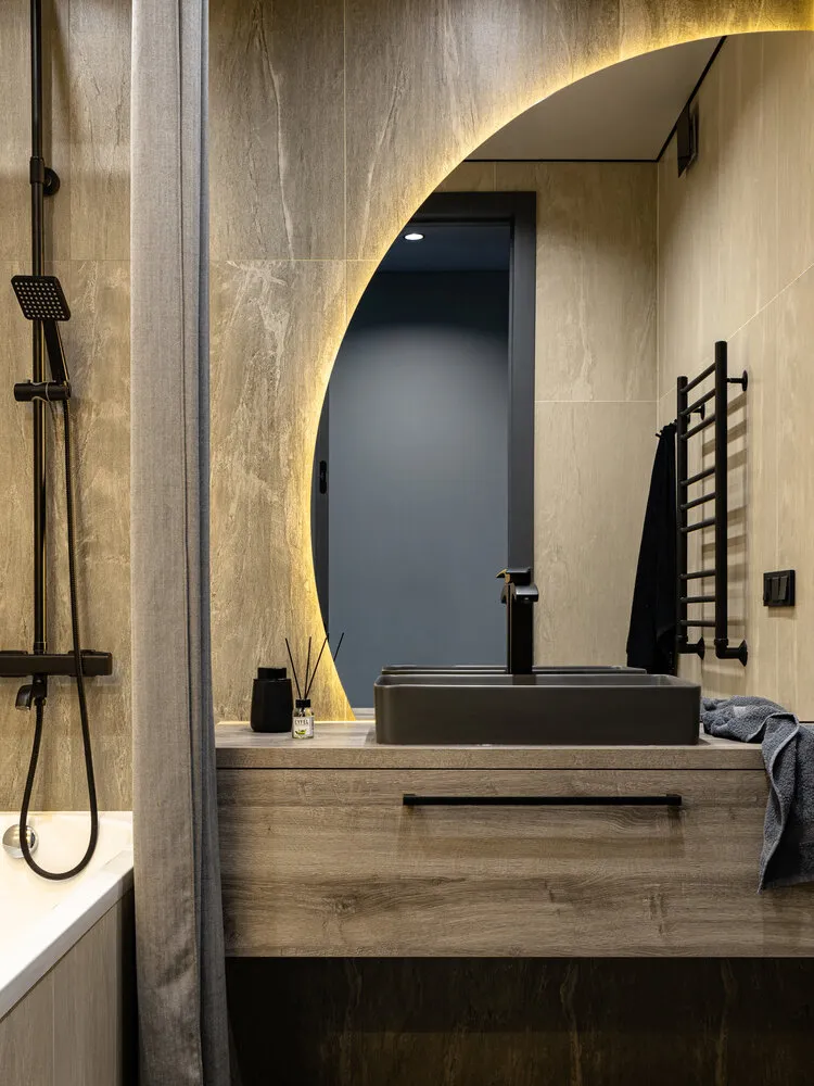 Foto: Sala de baño en estilo moderno, Apartamento, Proyecto de la semana, Minsk, Edificio monolítico, 3 habitaciones, 60-90 metros, Julia Pоздняk – foto en nuestro sitio web