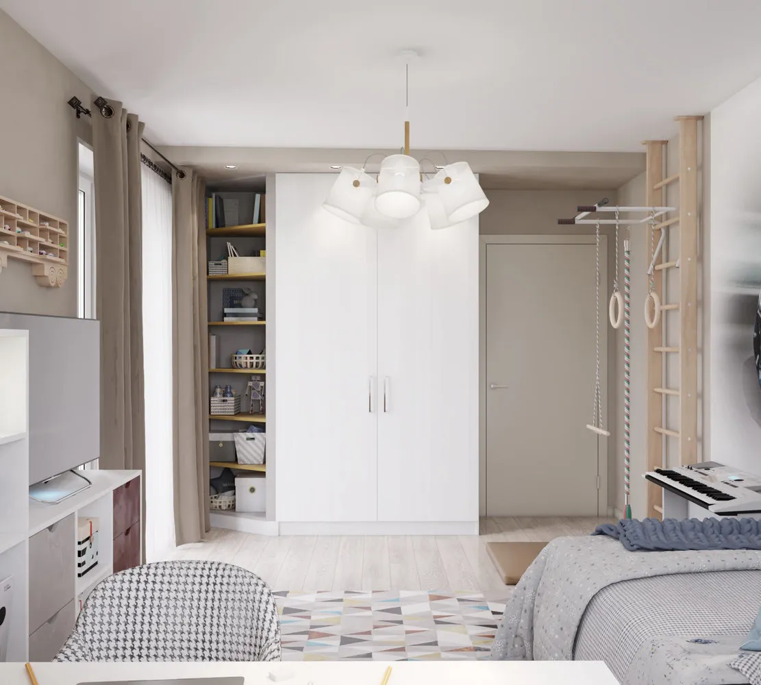 照片：现代儿童房，技巧，Leroy Merlin，Leroy Merlin 词典，学生空间，学生书桌，学生房间 – 我们网站上的照片