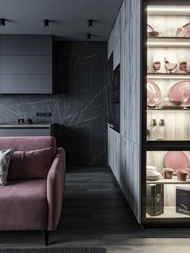 Foto: Cocina y comedor en estilo moderno, Apartamento, Proyecto de la semana, Minsk, Edificio monolítico, 3 habitaciones, 60-90 metros, Julia Pоздняk – foto en nuestro sitio web