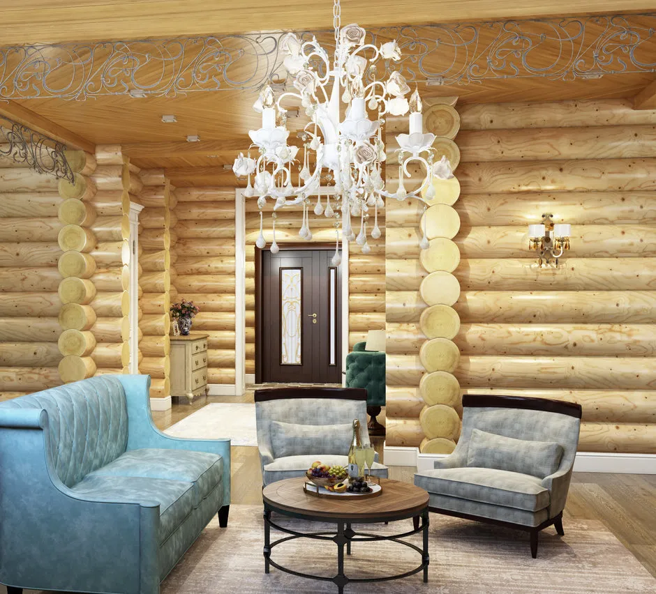 照片：生态风格客厅，斯堪的纳维亚，现代，室内装饰，房屋，装饰，家具和灯光，技巧，小屋，庄园，小木屋，住宅和小屋，室内百科全书 – 网站上的照片